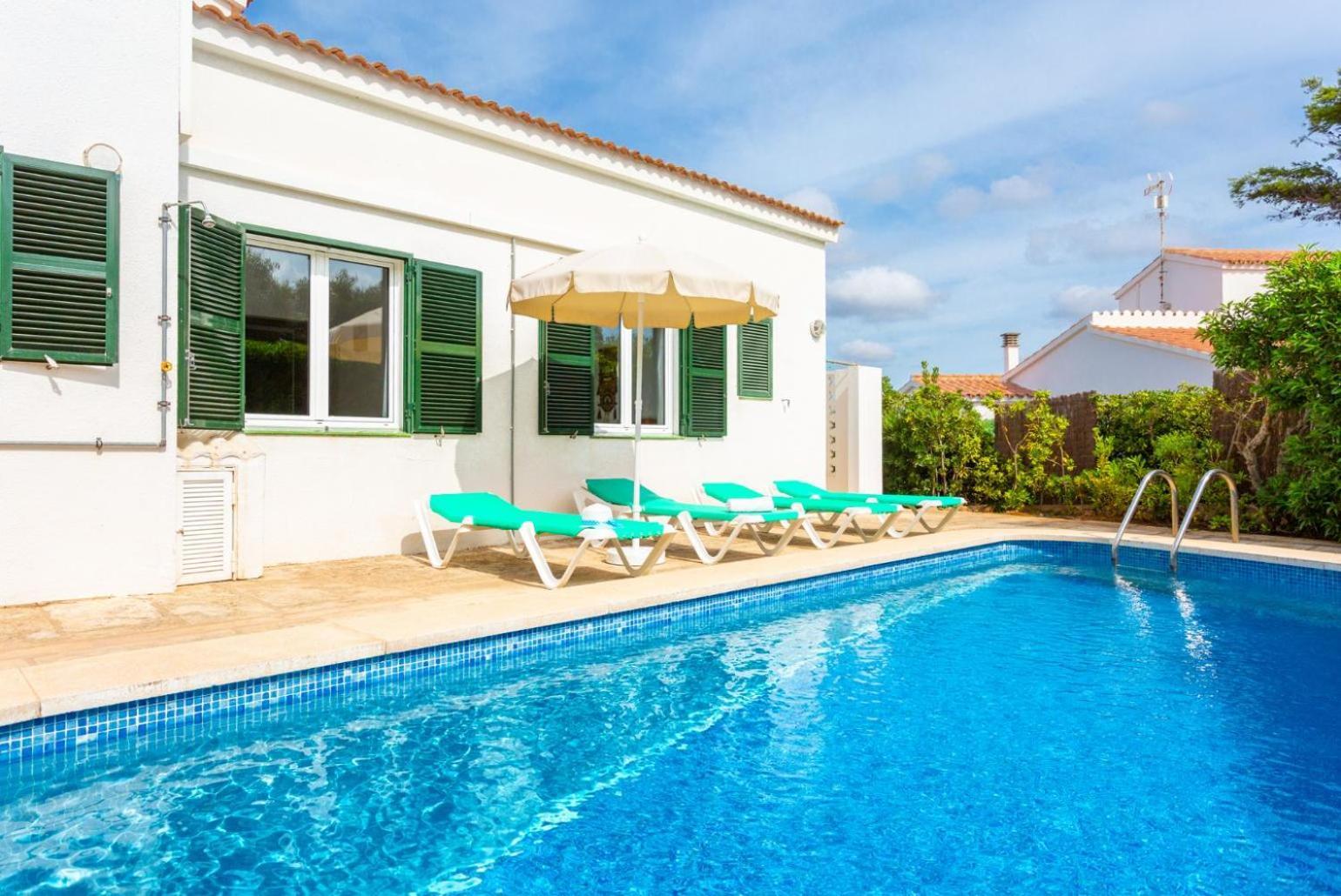 Villa Bini Estrella Es Canutells Bagian luar foto